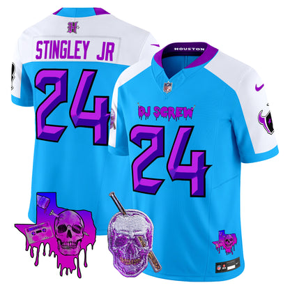 Men's Houston Texans DJ Screw Vapor Limited Jersey - All Stitched