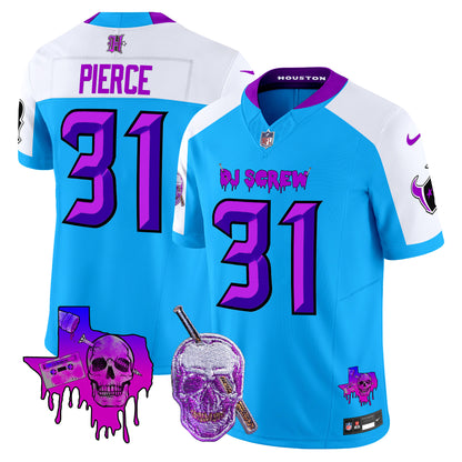 Men's Houston Texans DJ Screw Vapor Limited Jersey - All Stitched