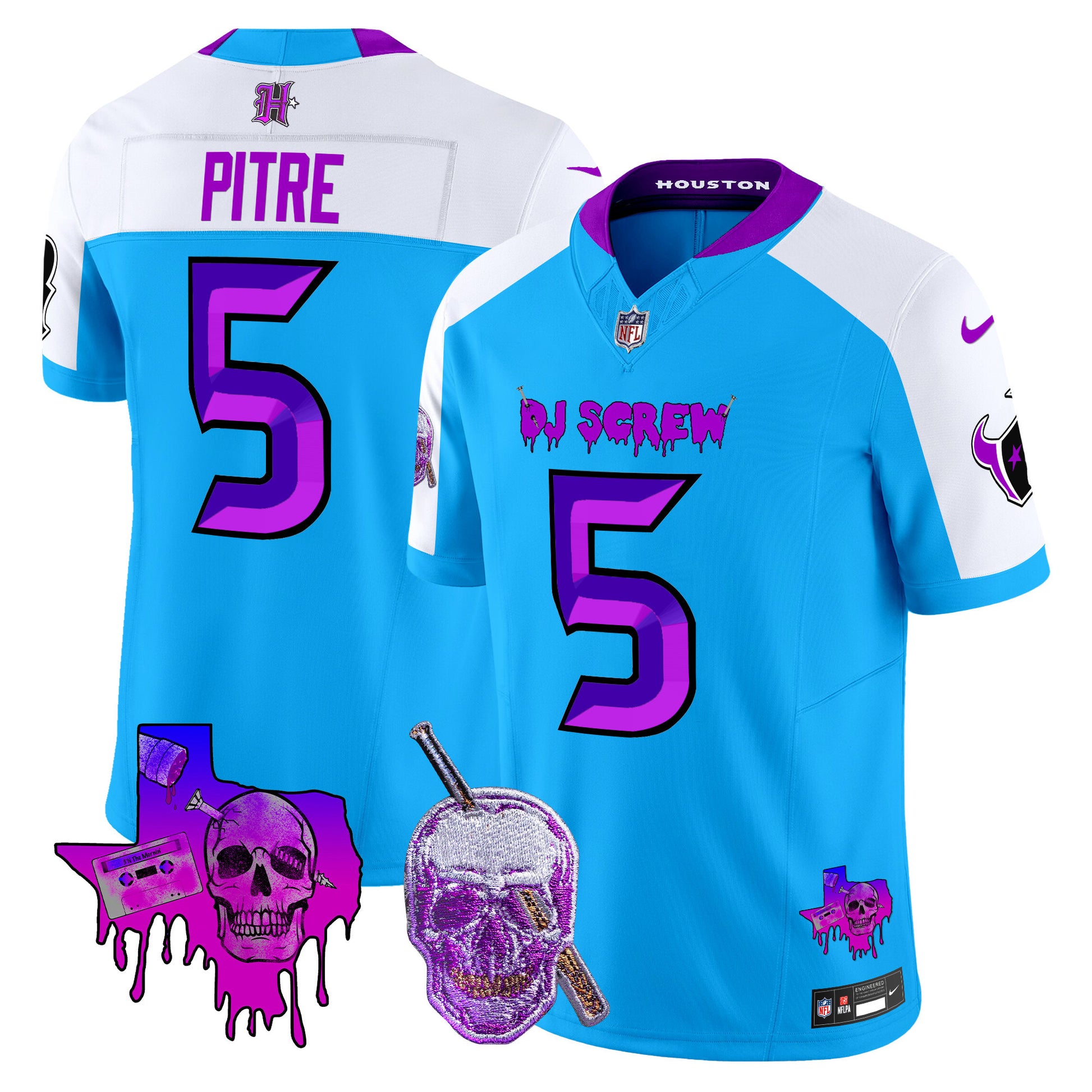 Men's Houston Texans DJ Screw Vapor Limited Jersey - All Stitched