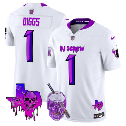 Men's Houston Texans DJ Screw Vapor Limited Jersey - All Stitched