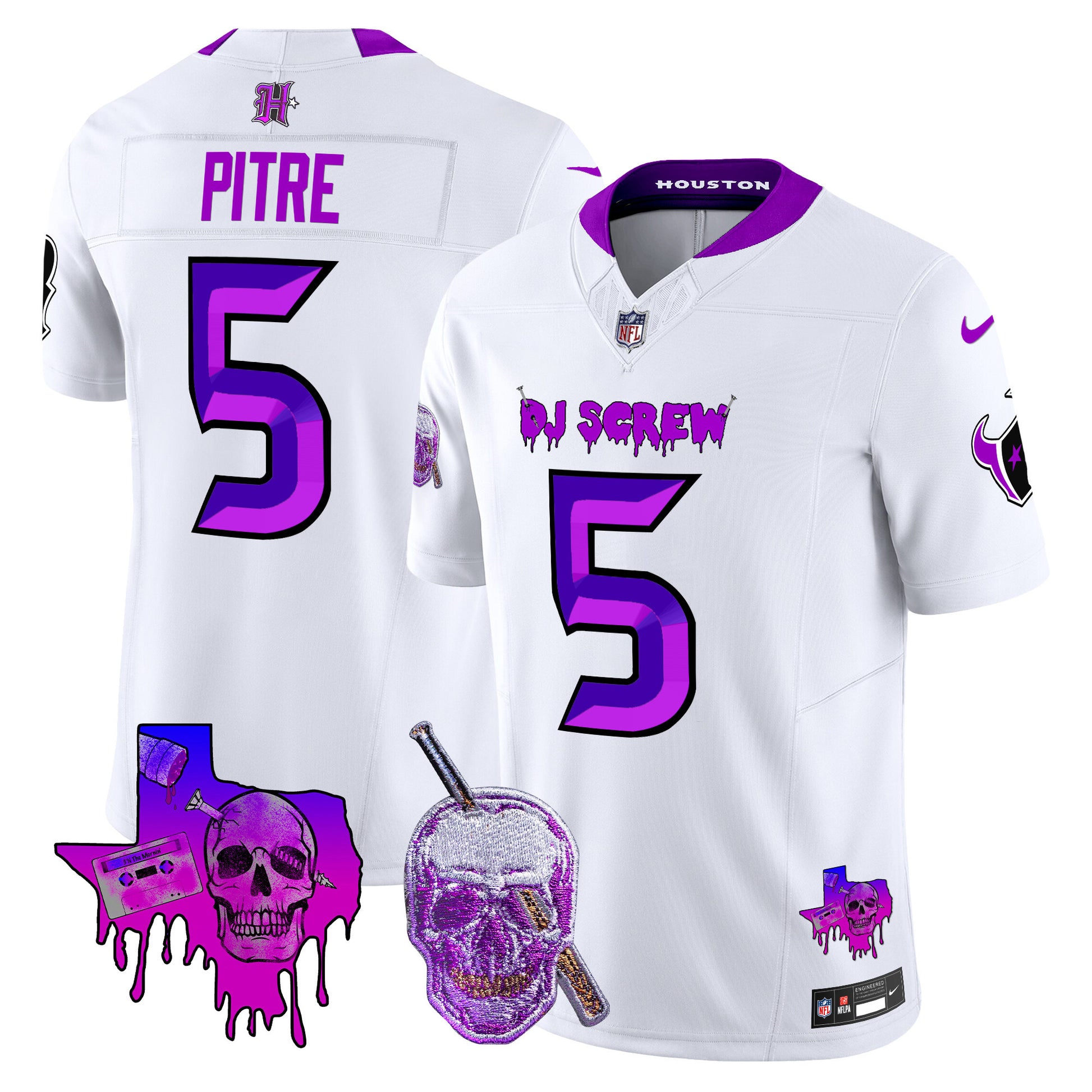 Men's Houston Texans DJ Screw Vapor Limited Jersey - All Stitched