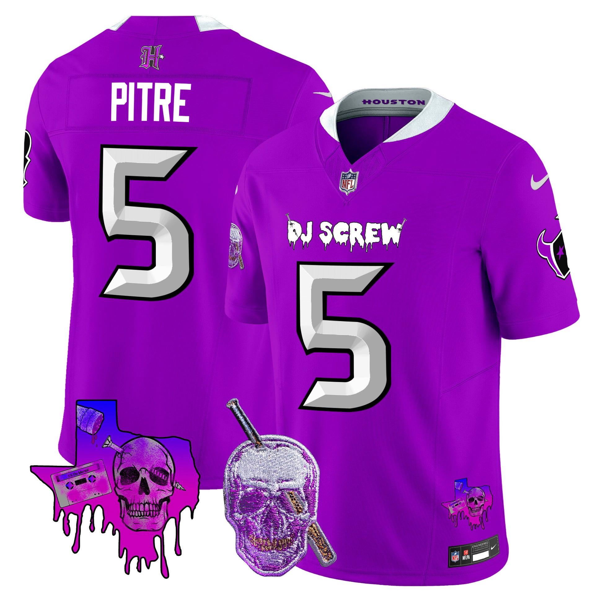 Men's Houston Texans DJ Screw Vapor Limited Jersey - All Stitched