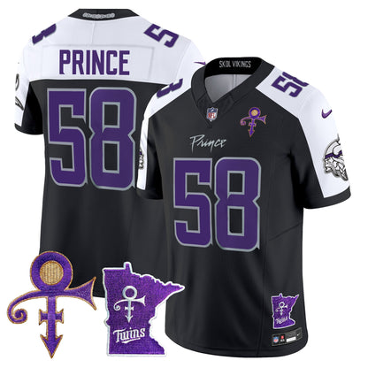 Men's Minnesota Vikings 2024 Prince Vapor Limited Jersey V2 - All Stitched