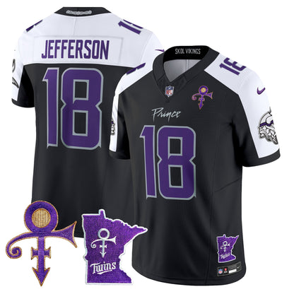 Men's Minnesota Vikings 2024 Prince Vapor Limited Jersey V2 - All Stitched
