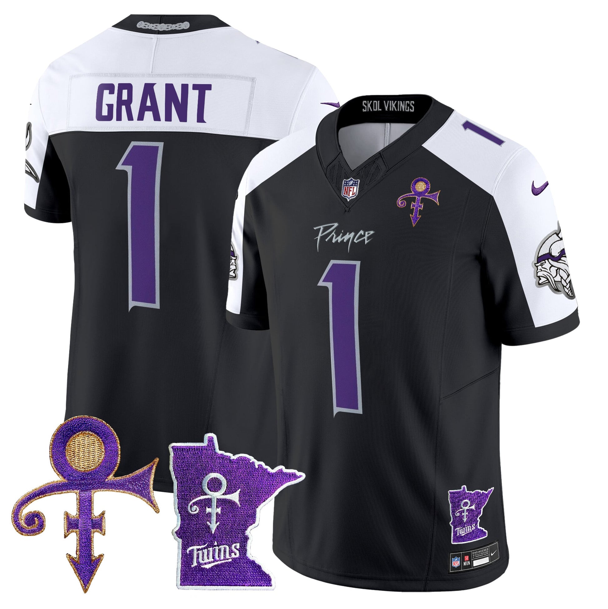 Men's Minnesota Vikings 2024 Prince Vapor Limited Jersey V2 - All Stitched