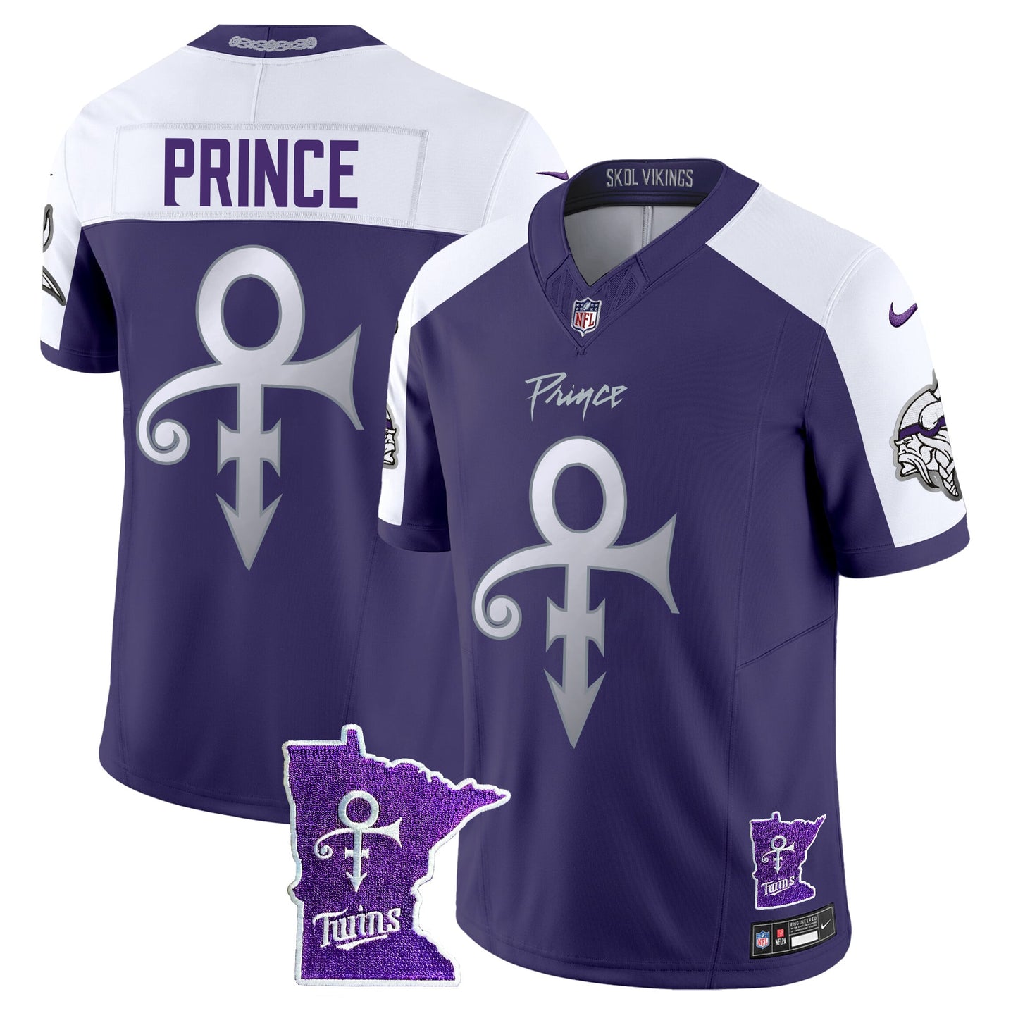 Men's Minnesota Vikings 2024 Prince Vapor Limited Jersey V2 - All Stitched
