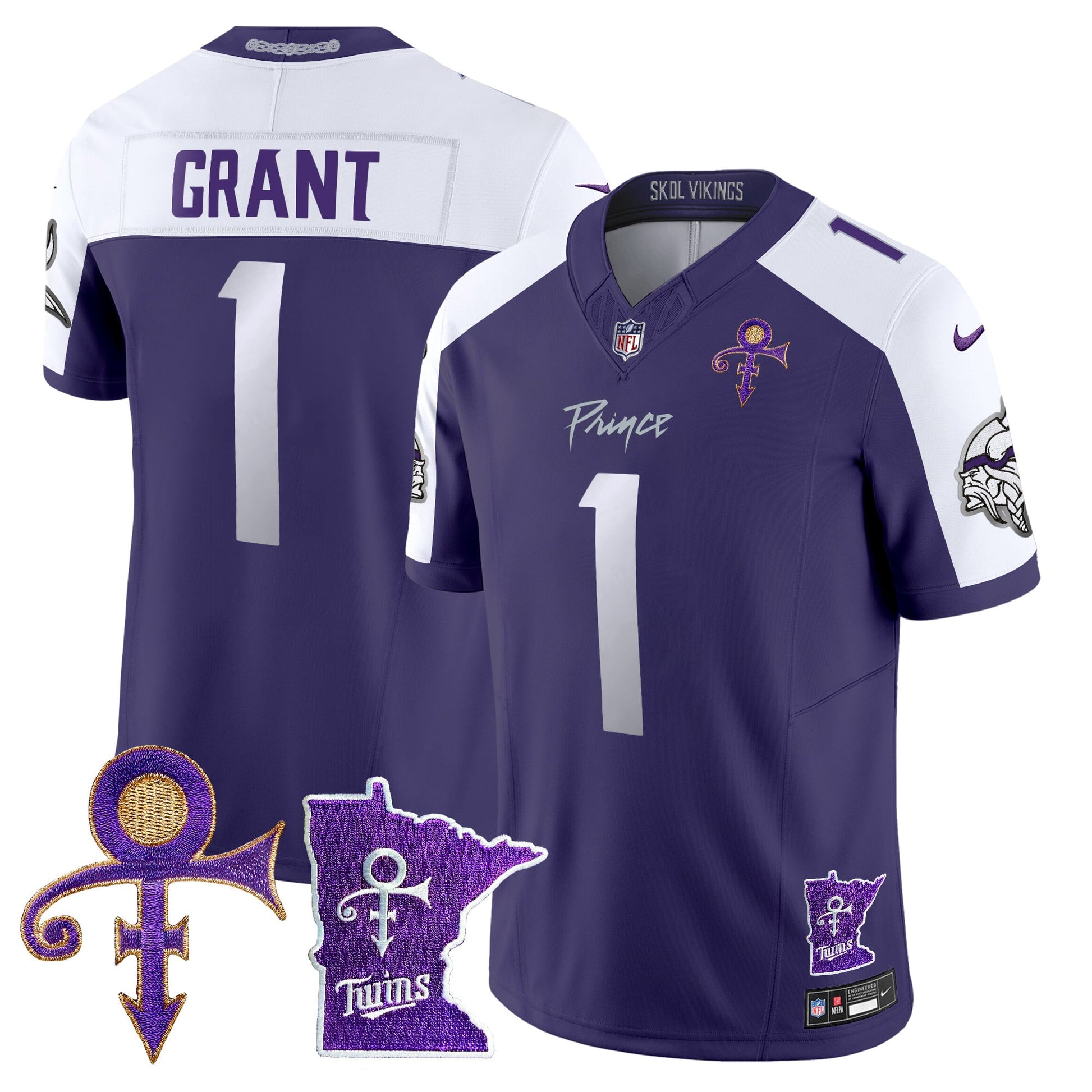 Men's Minnesota Vikings 2024 Prince Vapor Limited Jersey V2 - All Stitched