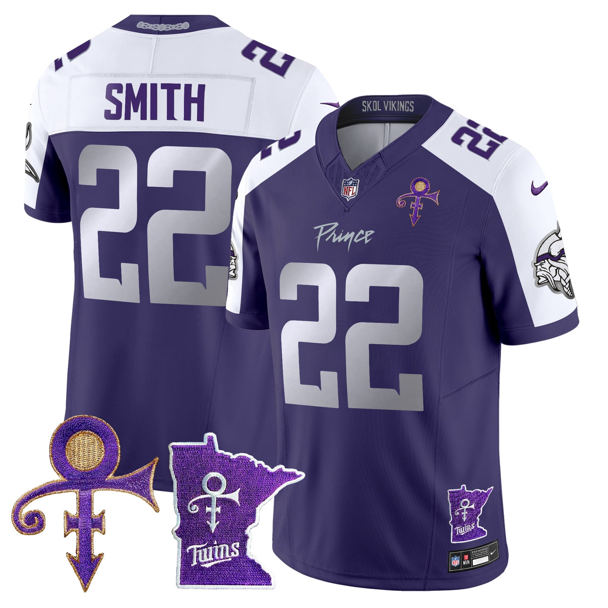 Men's Minnesota Vikings 2024 Prince Vapor Limited Jersey V2 - All Stitched