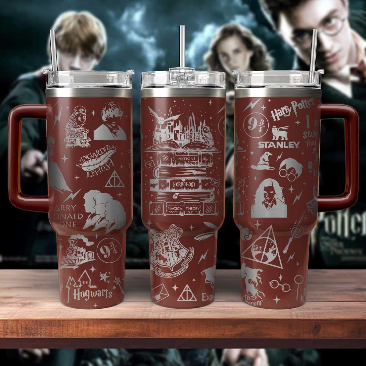 HP Gift For Fans Wizarding School Engraved Tumbler- 407TTTLTB003