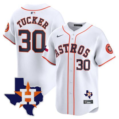 Men's Houston Astros Texas Patch Vapor Premier Limited Jersey - All Stitched