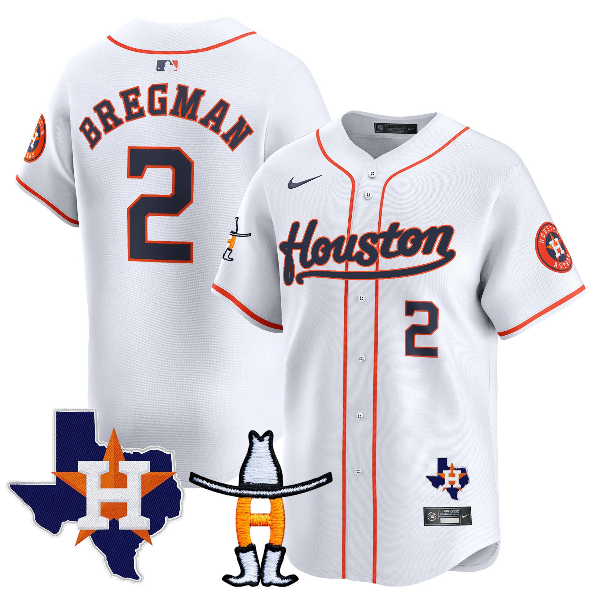 Men's Houston Astros Houston Rodeo Patch Vapor Premier Limited Jersey - All Stitched