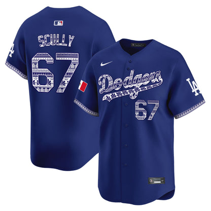 Los Angeles Dodgers Mexico Vapor Premier Limited Jersey V3 - All Stitched