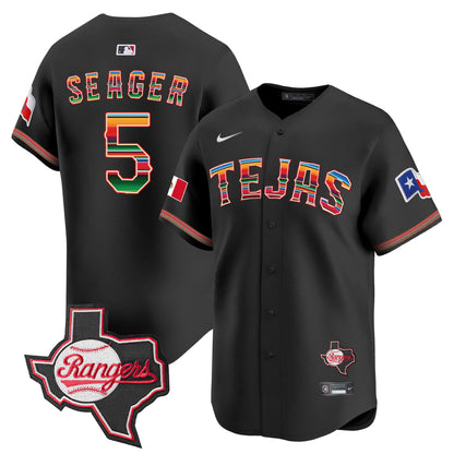 TEX Mexico Texas Patch Vapor Premier Limited Jersey - All Stitched