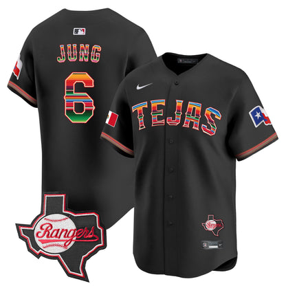 TEX Mexico Texas Patch Vapor Premier Limited Jersey - All Stitched