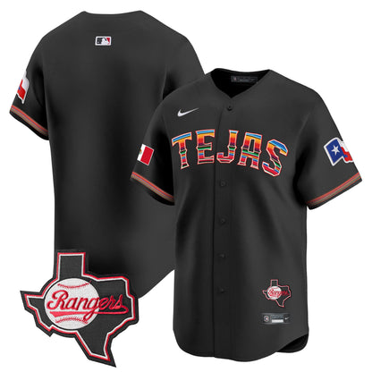 TEX Mexico Texas Patch Vapor Premier Limited Jersey - All Stitched