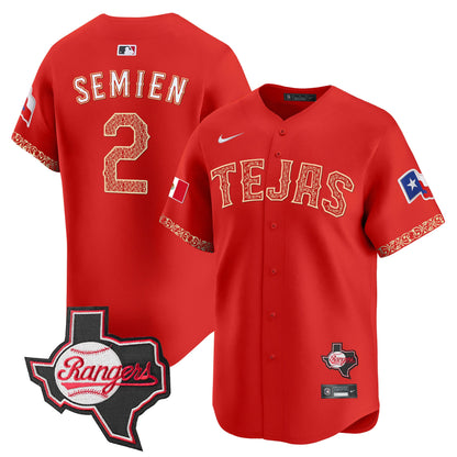 TEX Mexico Texas Patch Vapor Premier Limited Jersey - All Stitched