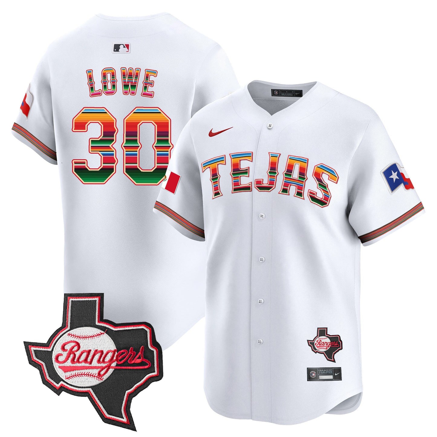 TEX Mexico Texas Patch Vapor Premier Limited Jersey - All Stitched