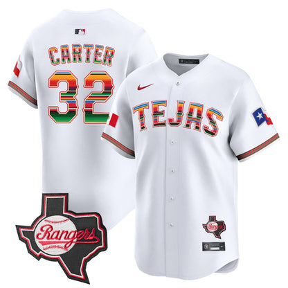 TEX Mexico Texas Patch Vapor Premier Limited Jersey - All Stitched