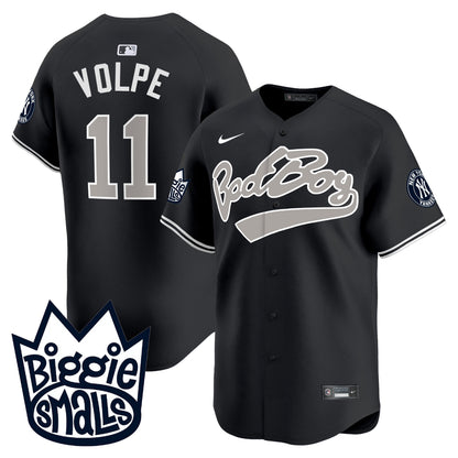 Men's New York Yankees Biggie Smalls Vapor Premier Limited Jersey - All Stitched