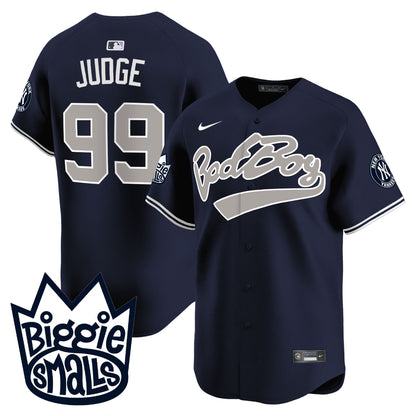 Men's New York Yankees Biggie Smalls Vapor Premier Limited Jersey - All Stitched
