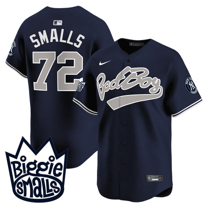Men's New York Yankees Biggie Smalls Vapor Premier Limited Jersey - All Stitched