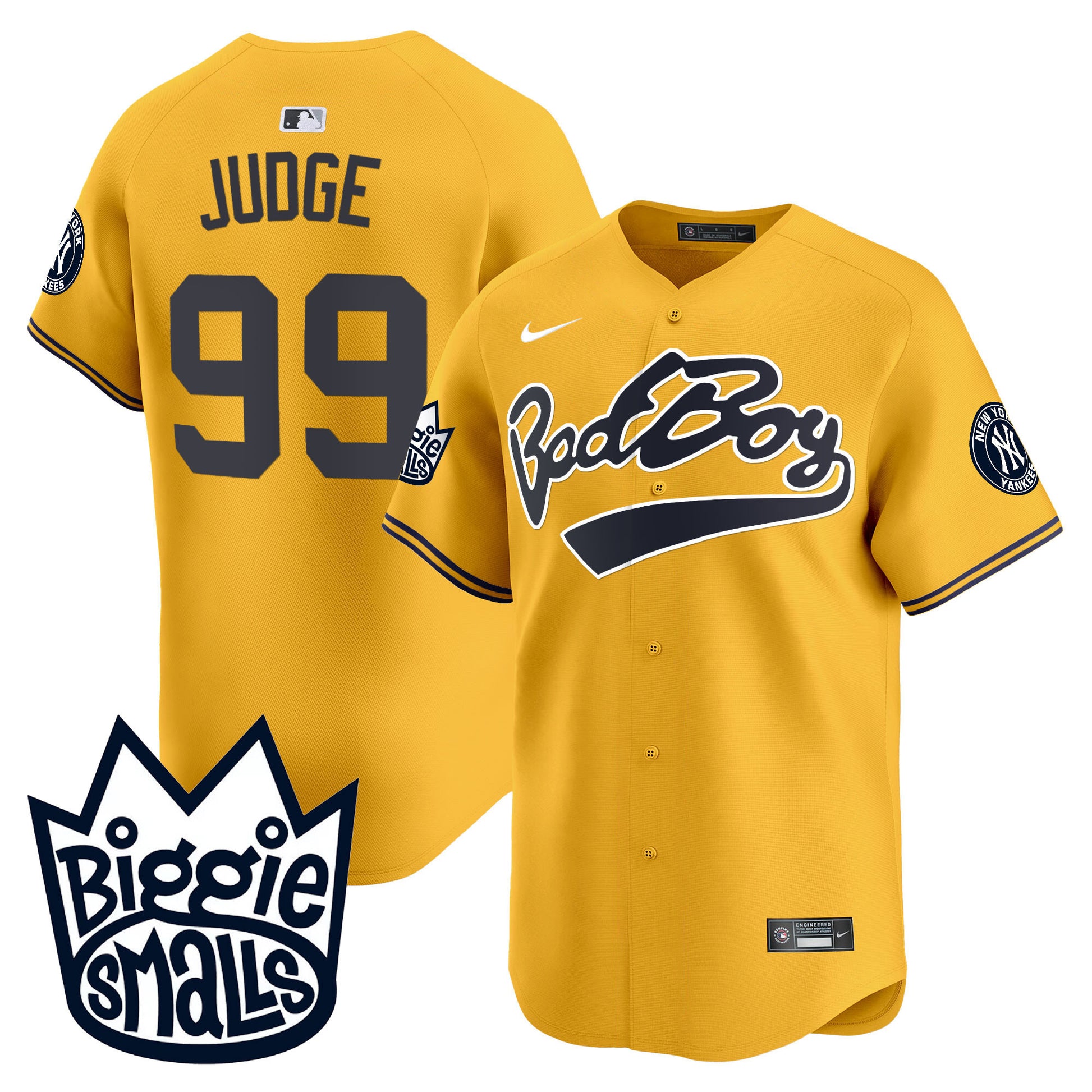 Men's New York Yankees Biggie Smalls Vapor Premier Limited Jersey - All Stitched