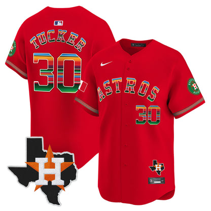 Men's Astros Mexico Texas Patch Vapor Premier Limited Jersey - All Stitched