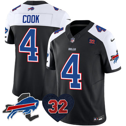 Men's Bills O.J. Simpson Patch Vapor Limited Jersey - All Stitched