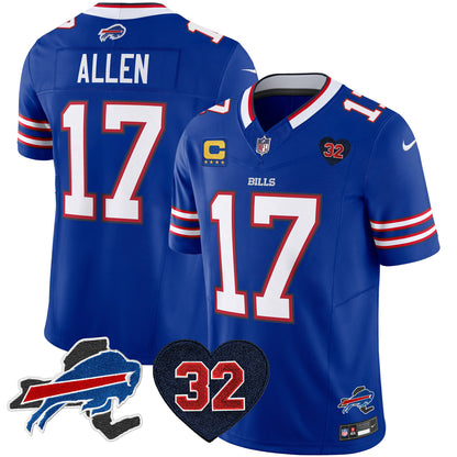Men's Bills O.J. Simpson Patch Vapor Limited Jersey - All Stitched