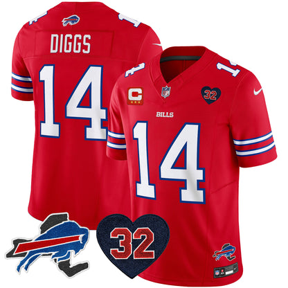 Men's Bills O.J. Simpson Patch Vapor Limited Jersey - All Stitched