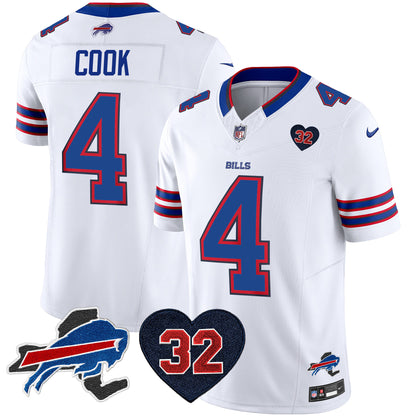 Men's Bills O.J. Simpson Patch Vapor Limited Jersey - All Stitched
