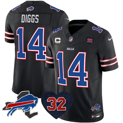 Men's Bills O.J. Simpson Patch Vapor Limited Jersey - All Stitched