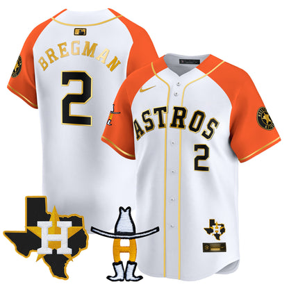 Men's Houston Astros Houston Rodeo Patch Vapor Premier Limited Jersey V2 - All Stitched