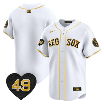 BOS Tim Wakefield Patch Vapor Premier Limited Jersey - All Stitched