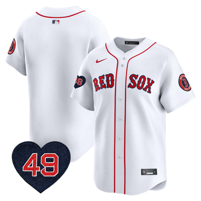 Men's Boston Red Sox Tim Wakefield Patch Vapor Premier Limited Jersey - All Stitched