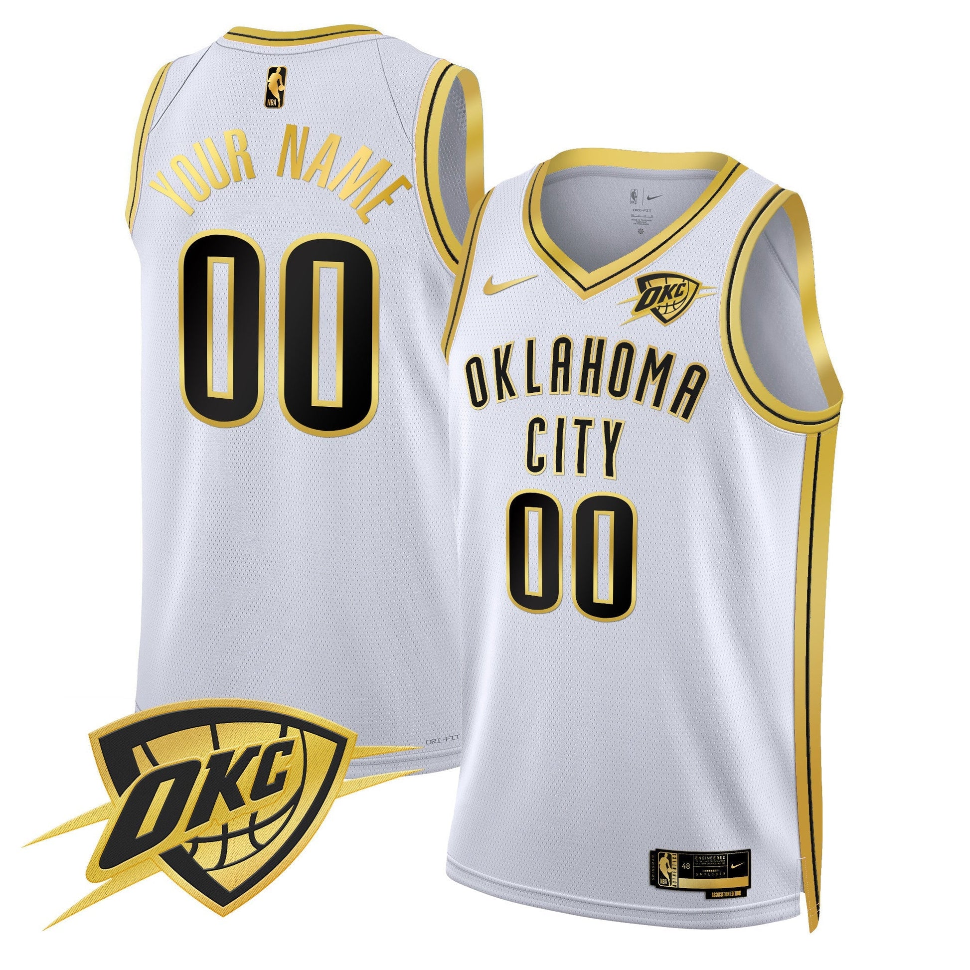 Oklahoma City Thunder Swingman Custom Jersey V2 - All Stitched