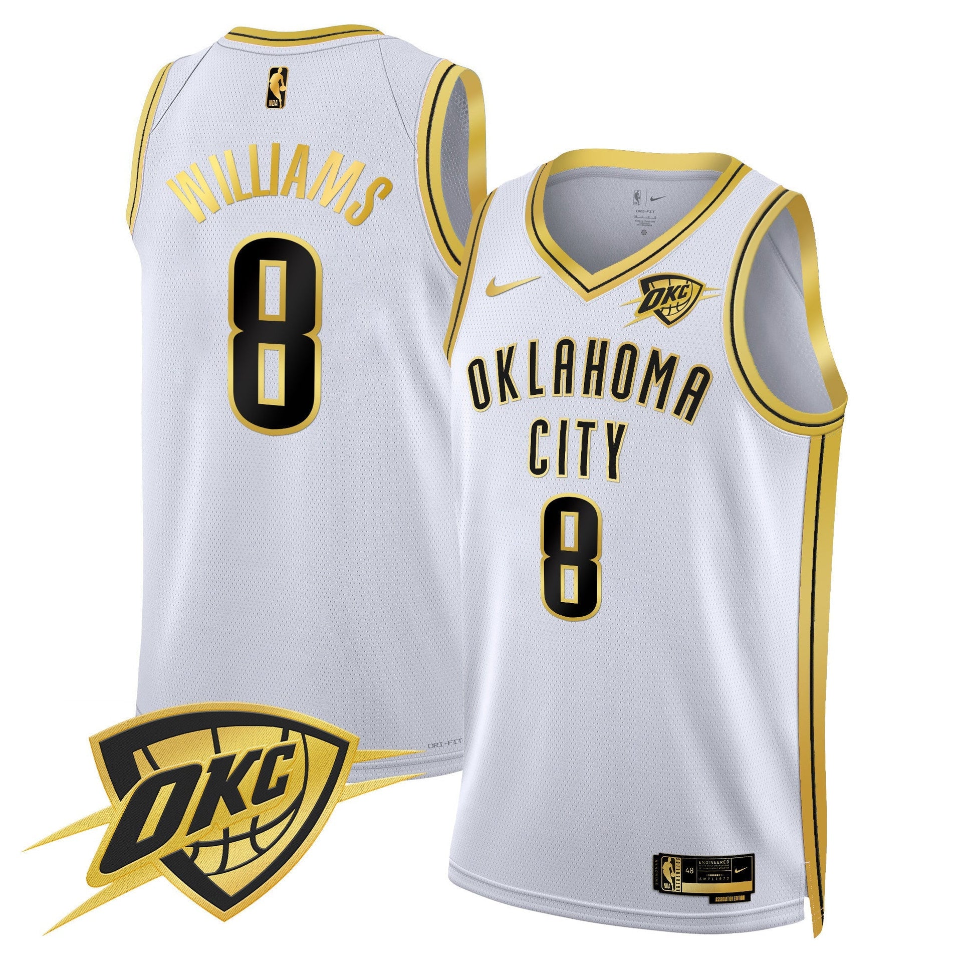 Men's Oklahoma City Thunder Swingman Jersey V2 - All Stitched