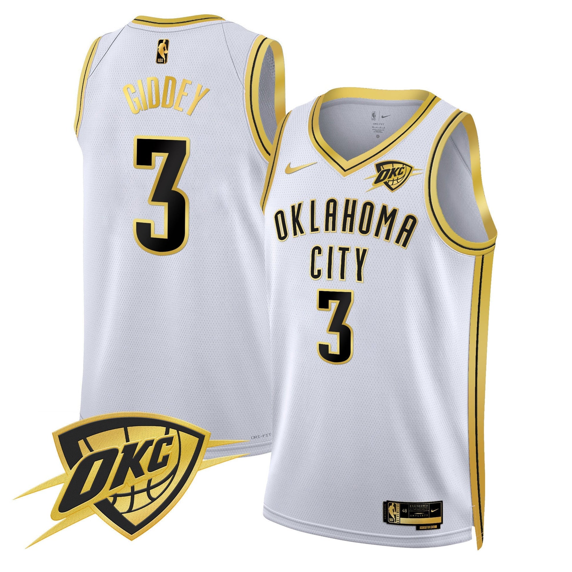 Men's Oklahoma City Thunder Swingman Jersey V2 - All Stitched
