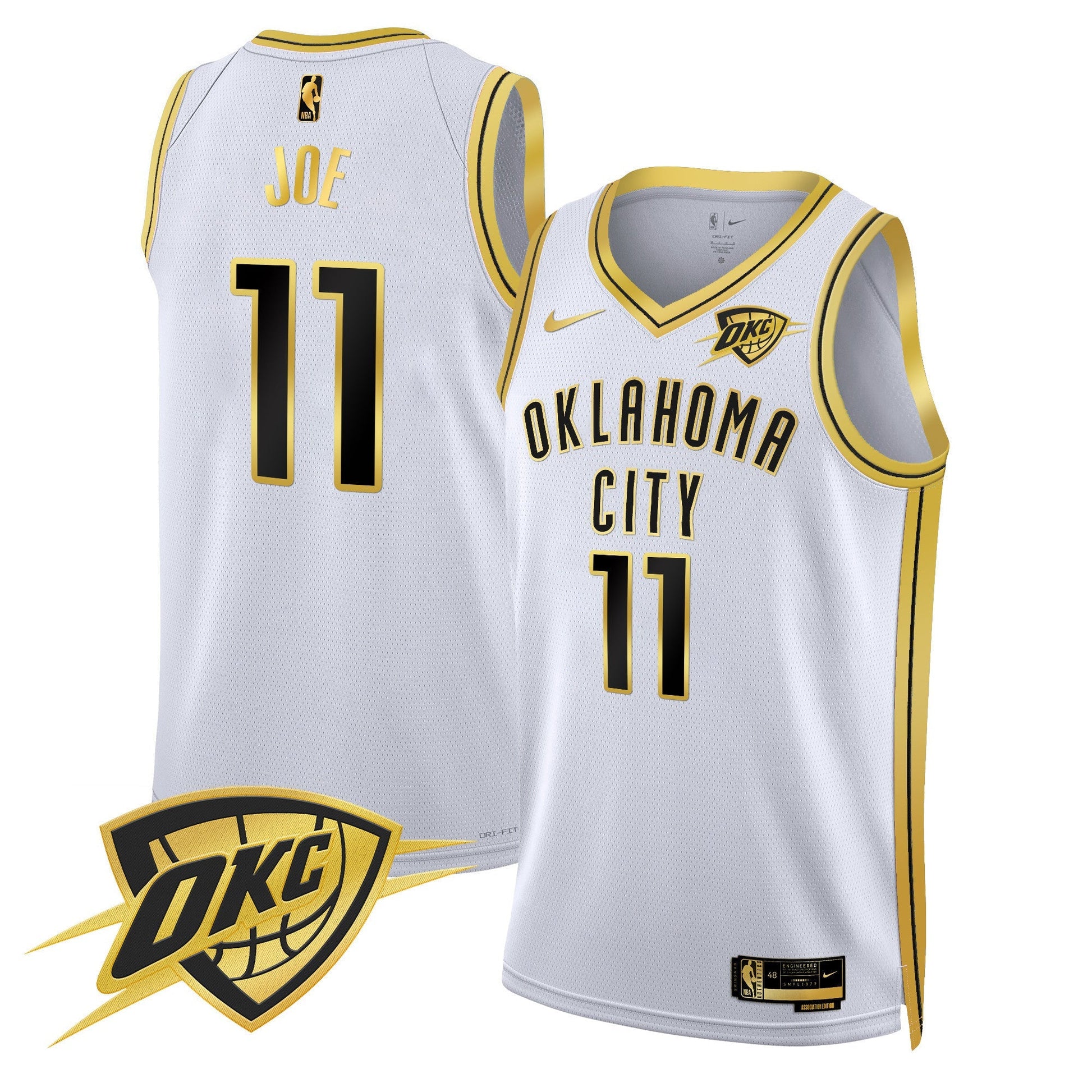Men's Oklahoma City Thunder Swingman Jersey V2 - All Stitched