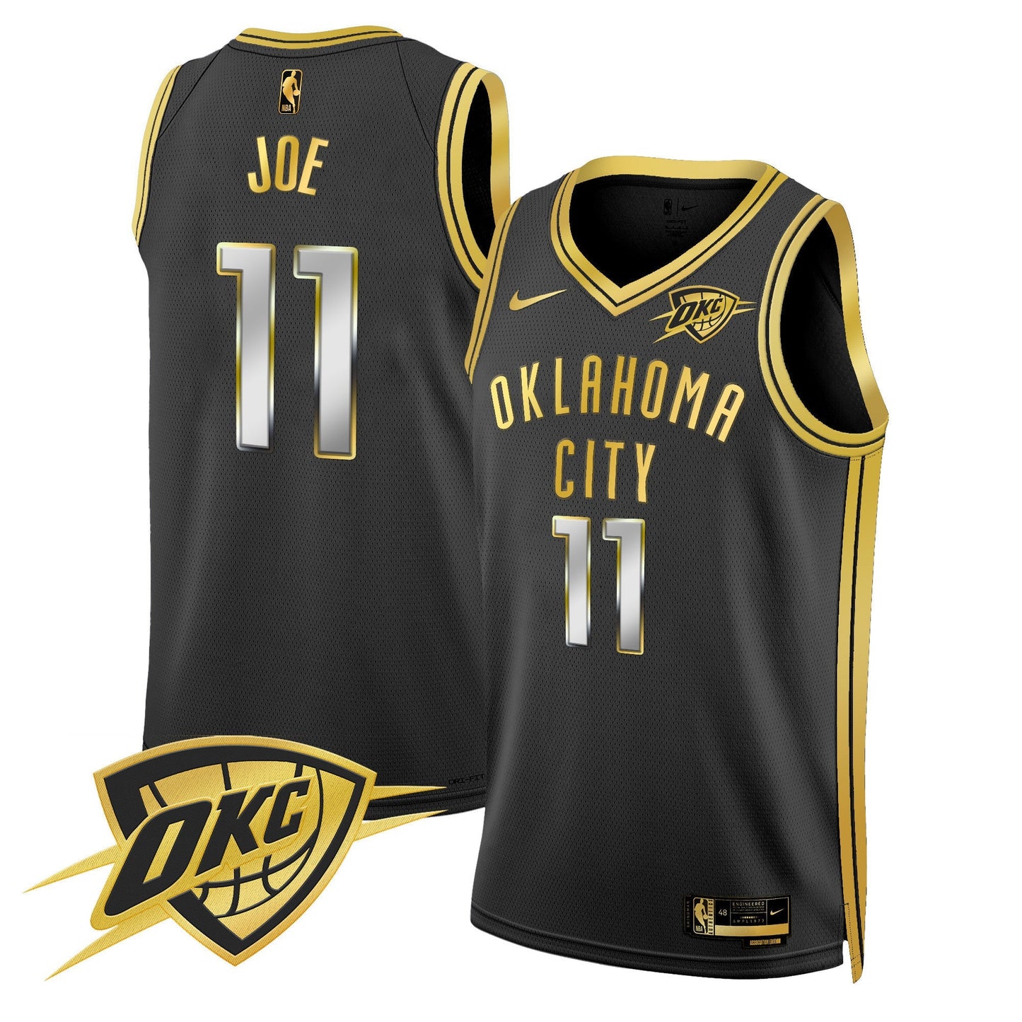 Men's Oklahoma City Thunder Swingman Jersey V2 - All Stitched