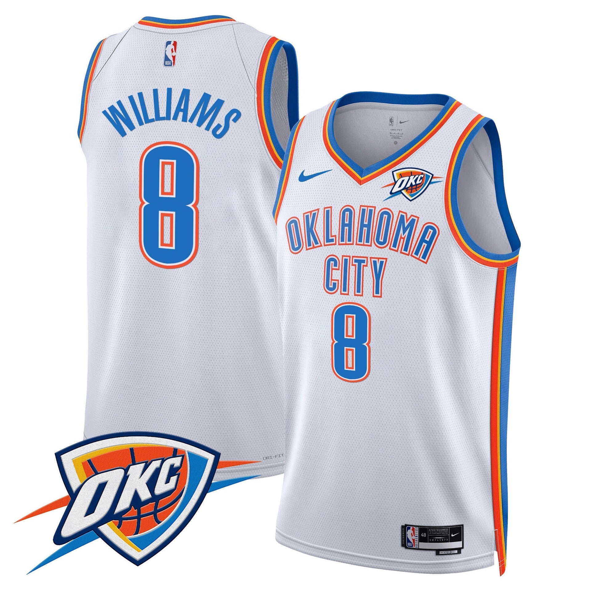 Men's Oklahoma City Thunder Swingman Jersey V2 - All Stitched