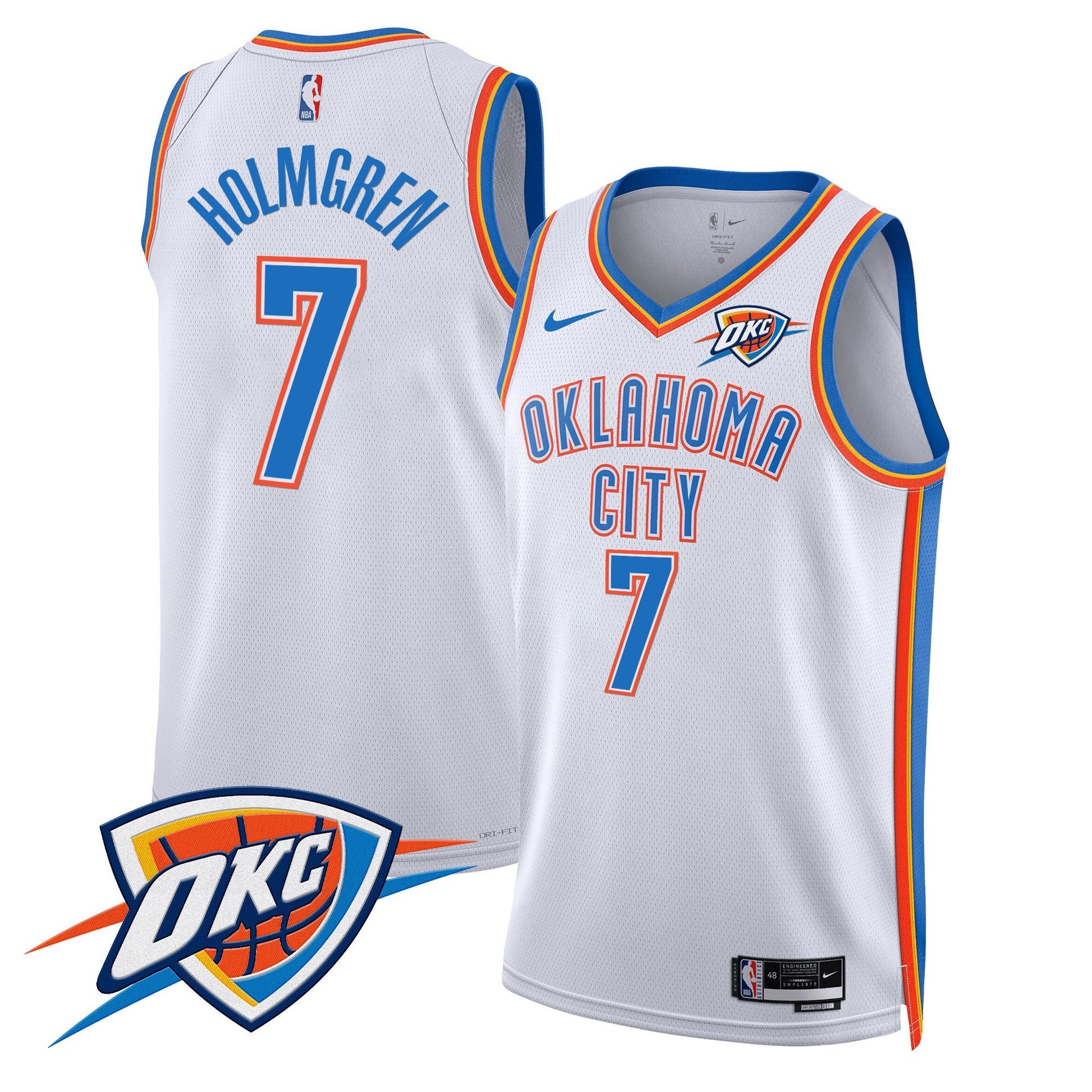Men's Oklahoma City Thunder Swingman Jersey V2 - All Stitched