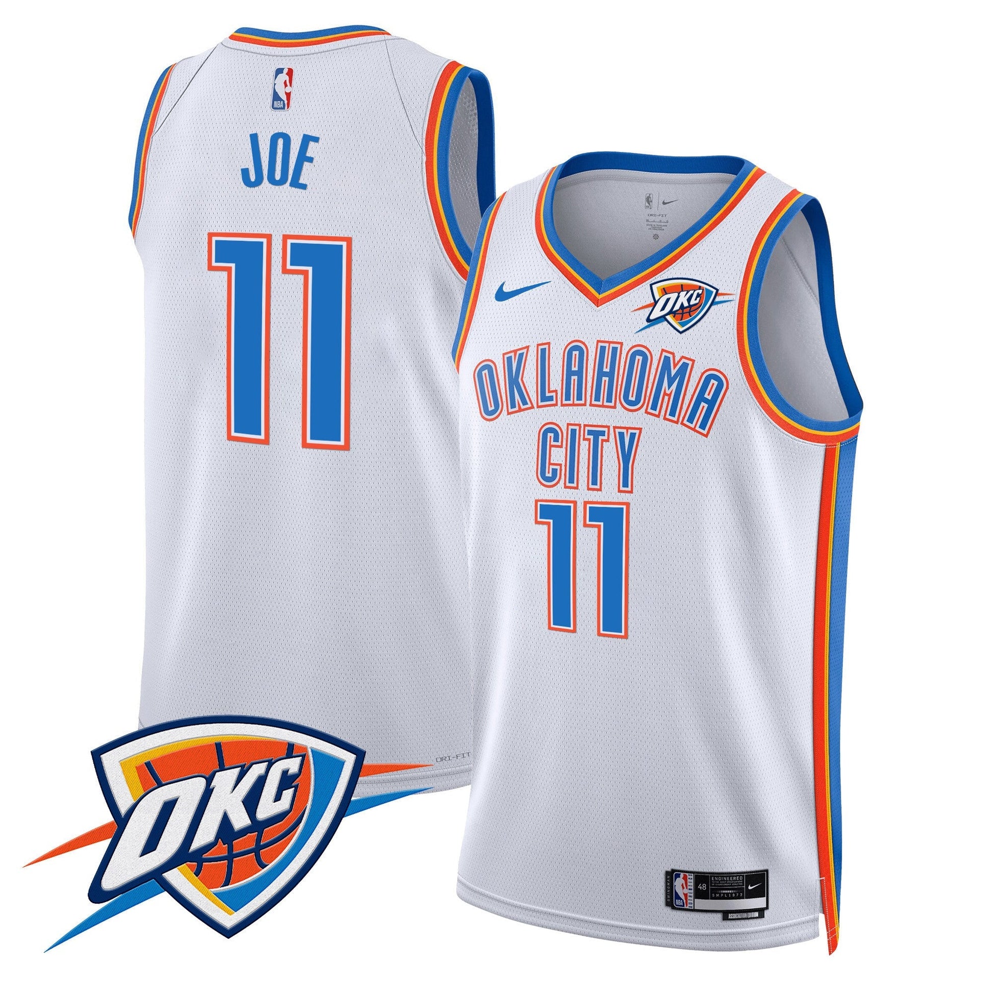 Men's Oklahoma City Thunder Swingman Jersey V2 - All Stitched