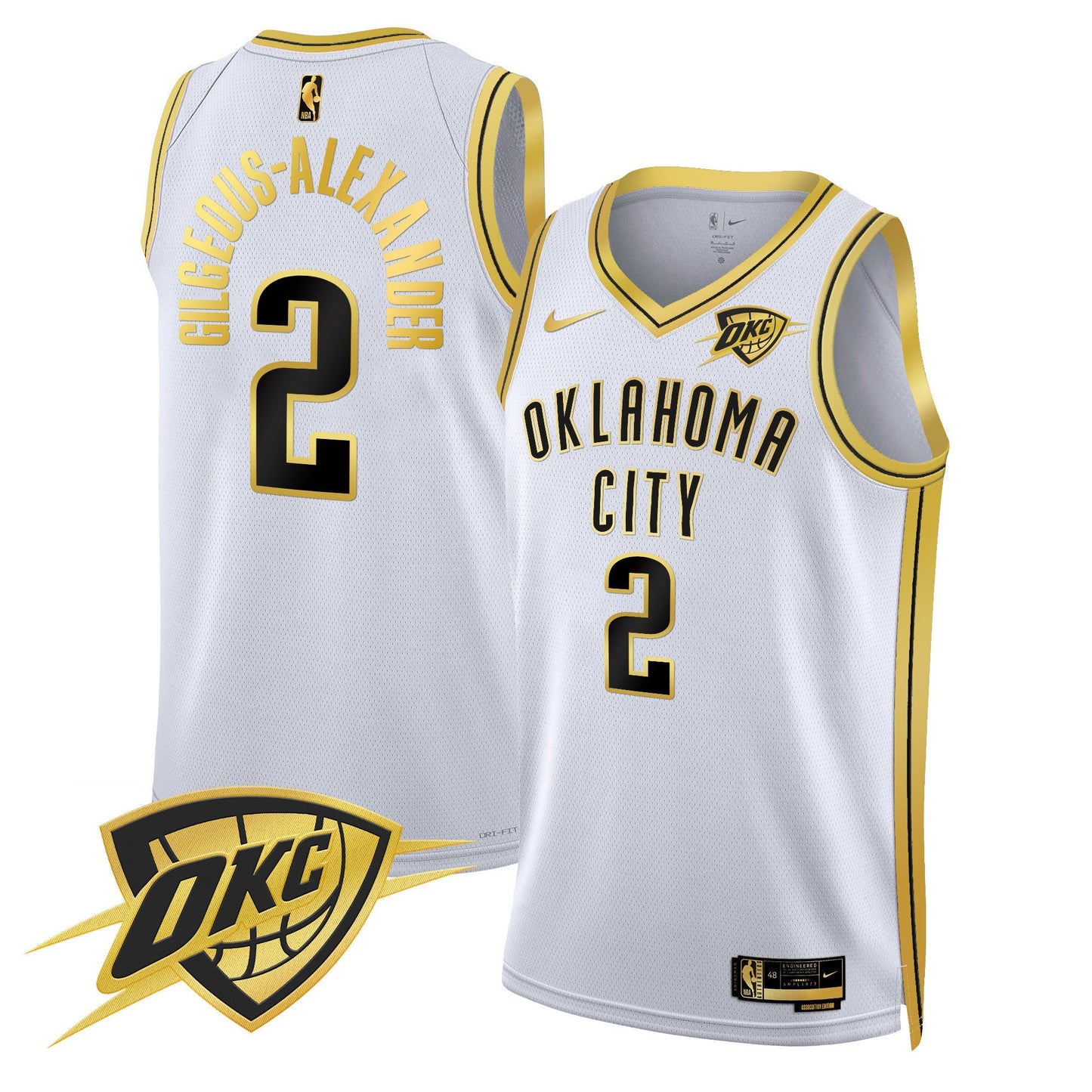 Men's Oklahoma City Thunder Swingman Jersey V2 - All Stitched