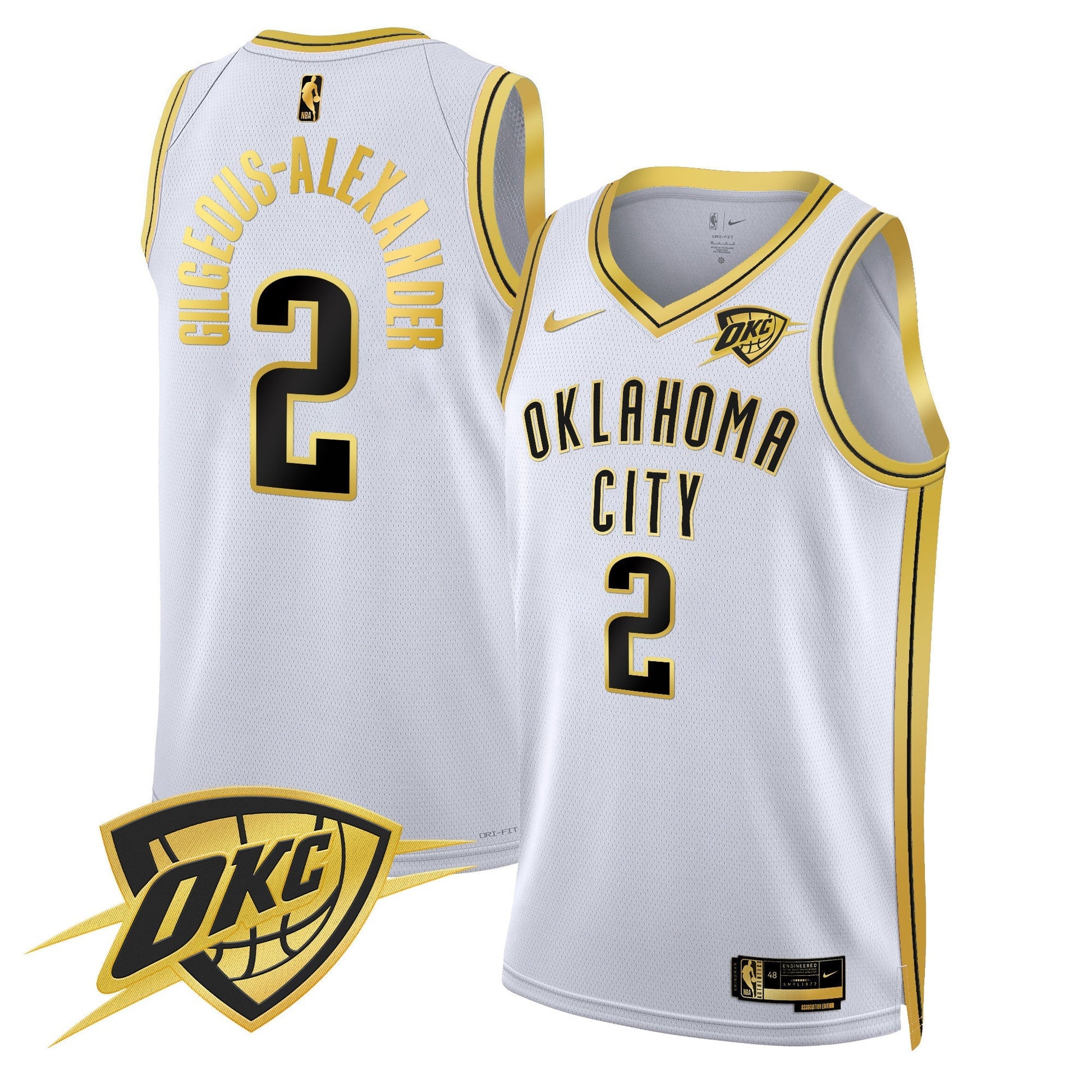 Men's Oklahoma City Thunder Swingman Jersey V2 - All Stitched