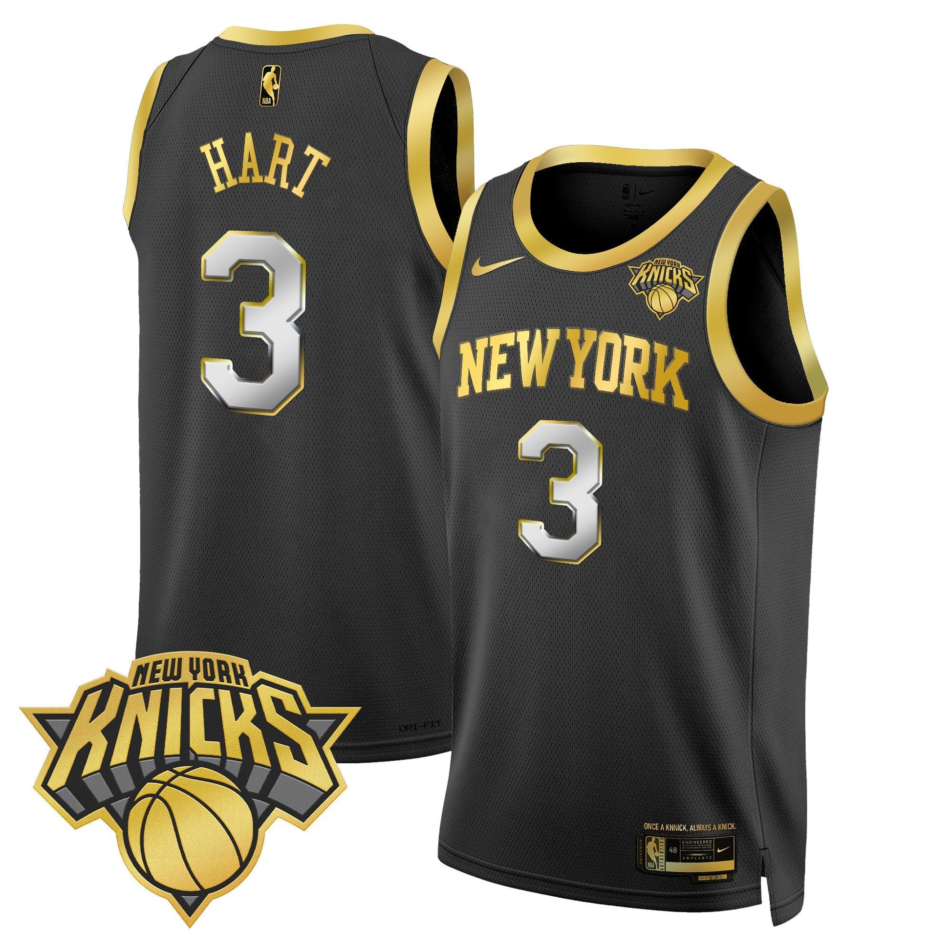 Men's New York Knicks Swingman Jersey V2 - All Stitched