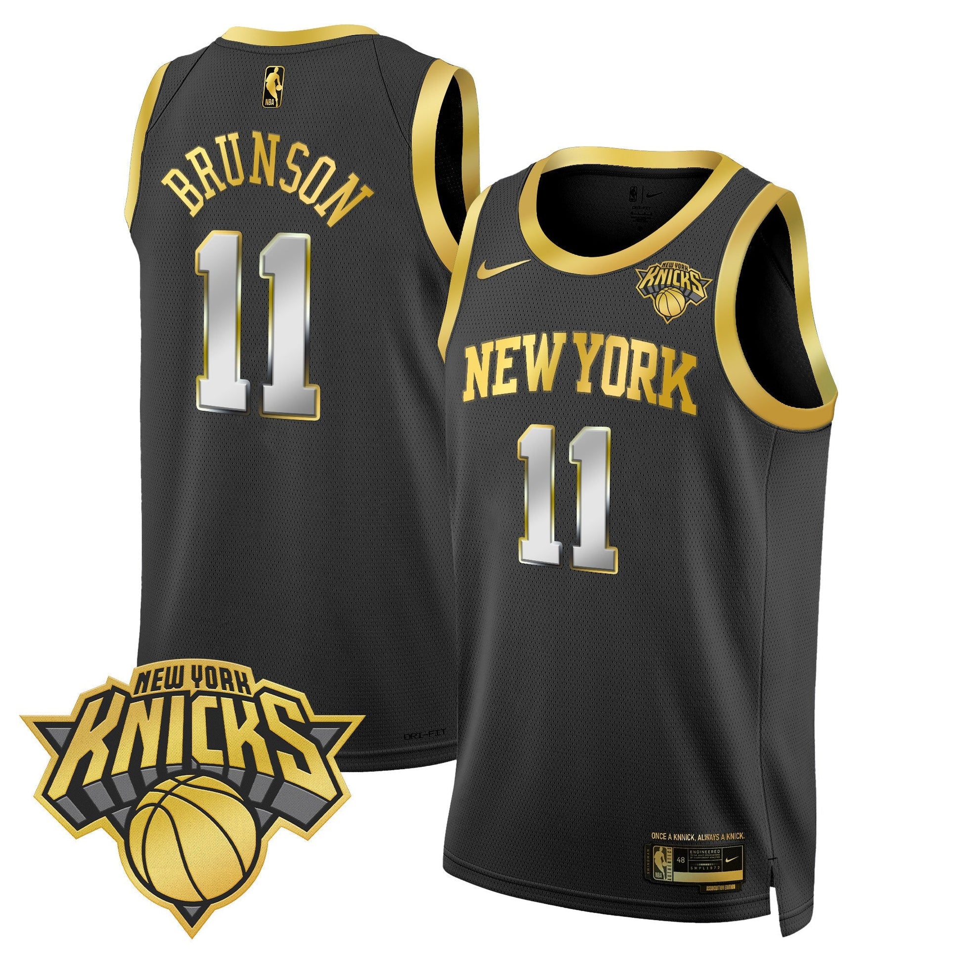 Men's New York Knicks Swingman Jersey V2 - All Stitched