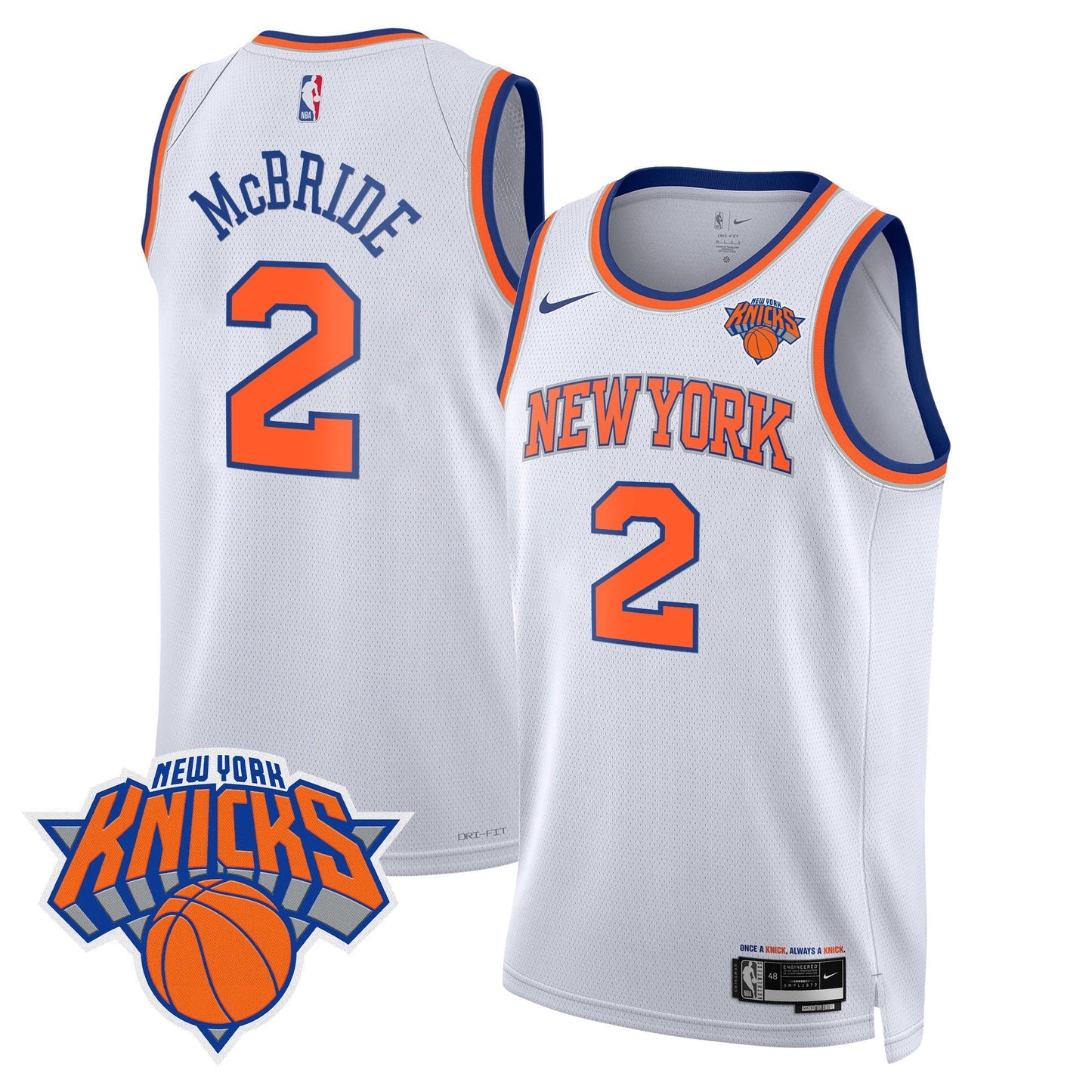 Men's New York Knicks Swingman Jersey V2 - All Stitched