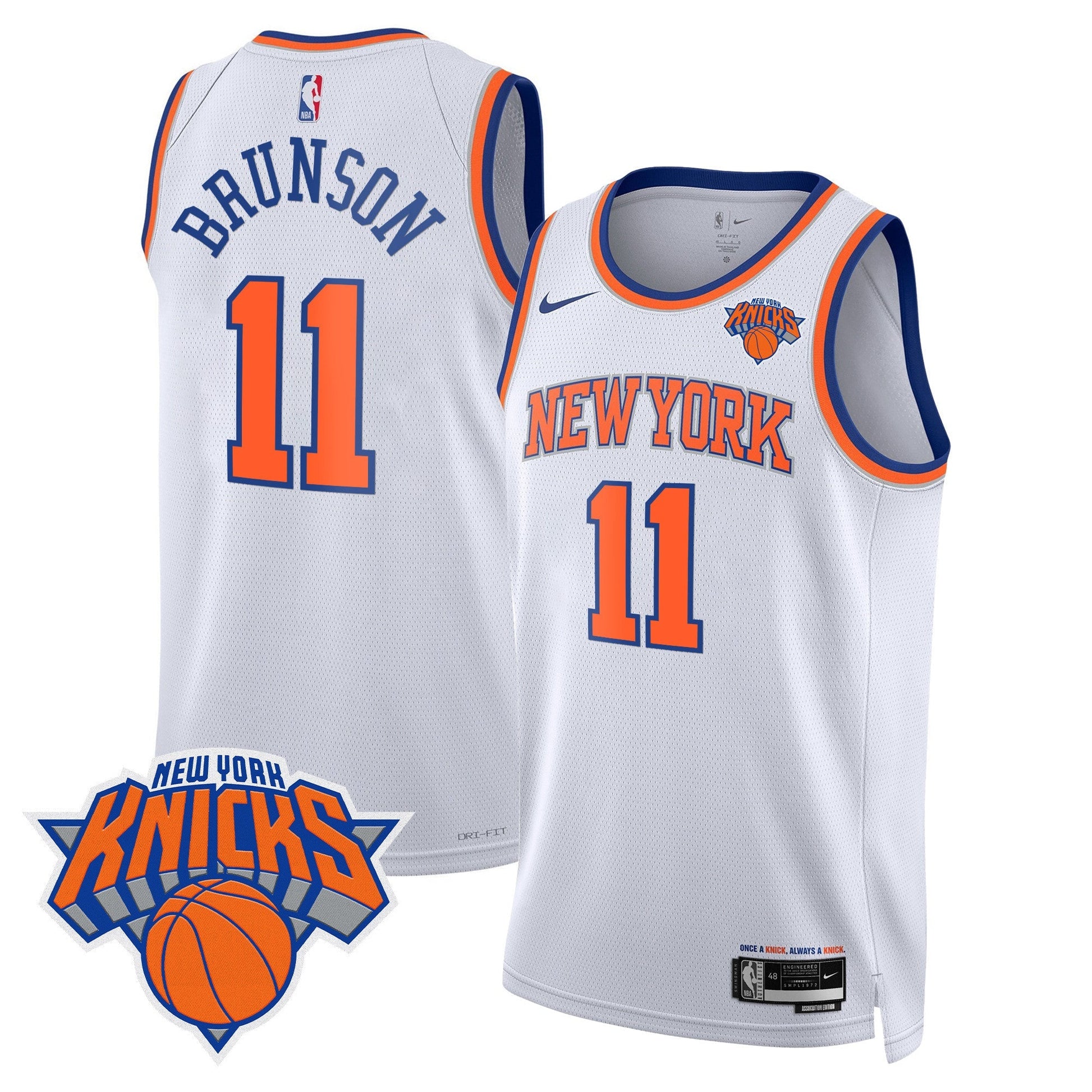 Men's New York Knicks Swingman Jersey V2 - All Stitched