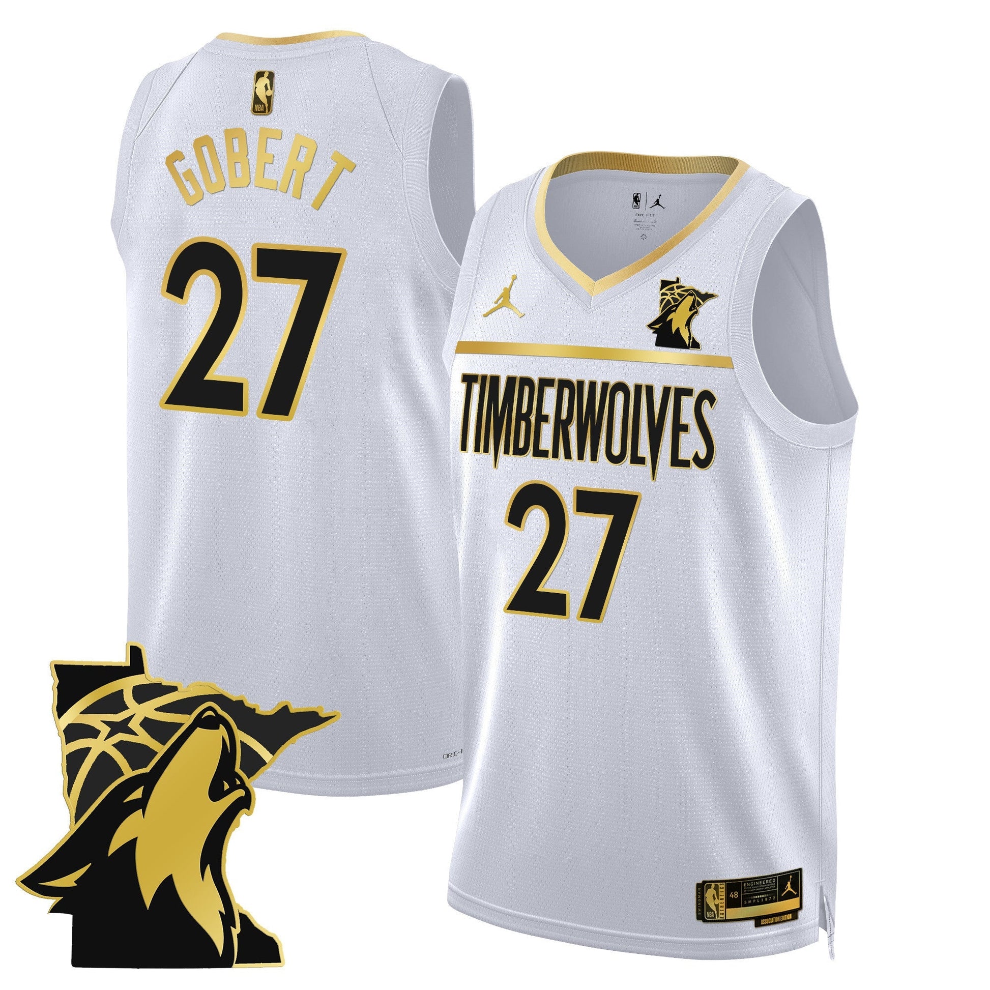 Men's Minnesota Timberwolves Swingman Jersey - Minnesota Patch - All Stitched